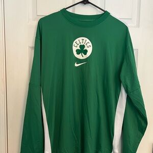 Nike Green Celtics Long Sleeve Top